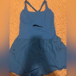 Blue Free people workout Romper